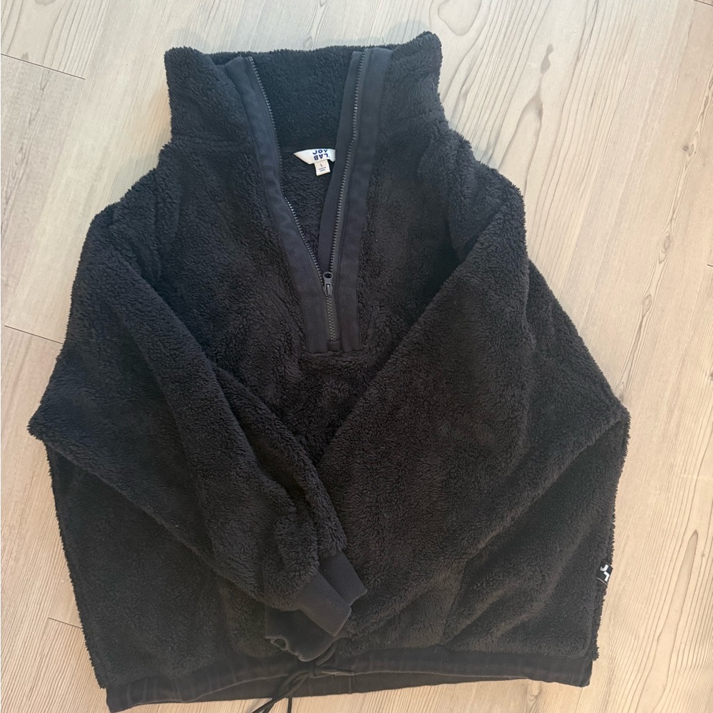 JoyLab Black Fleece Pullover Jacket
